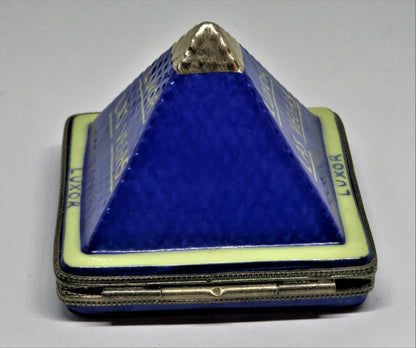 LIMOGES BOX- LUXOR EGYPTIAN PYRAMID - LAS VEGAS - SPHINX - PHARAOH - RARE