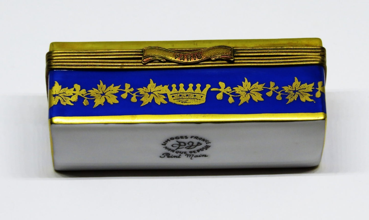 LIMOGES BOX - PV - CHAMPAGNE CASE & BOTTLE -PARIS- EIFFEL TOWER -NEW YEAR'S EVE