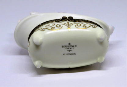 LIMOGES BOX- MISS PIGGY & DOG FOO-FOO IN A BUBBLE BATH - MUPPETS - SESAME STREET