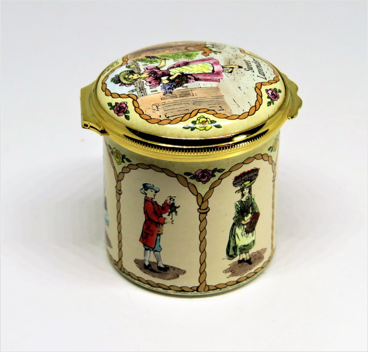 HALCYON DAYS ENAMEL BOX - "CRIES OF LONDON" - 18TH CENTURY STREET VENDORS