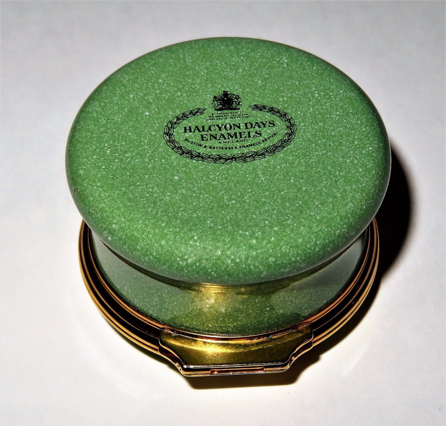 HALCYON DAYS ENAMEL BOX - "TODAY IS THE TOMORROW YOU WORRIED ABOUT YESTERDAY"
