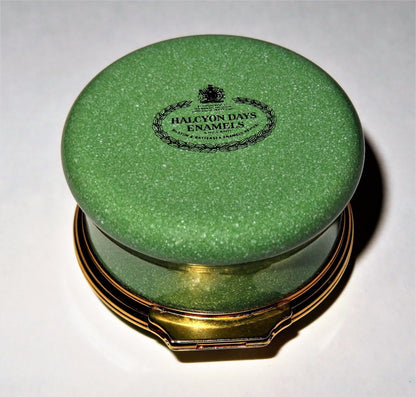 HALCYON DAYS ENAMEL BOX - "TODAY IS THE TOMORROW YOU WORRIED ABOUT YESTERDAY"