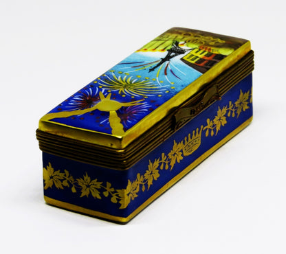 LIMOGES BOX - PV - CHAMPAGNE CASE & BOTTLE -PARIS- EIFFEL TOWER -NEW YEAR'S EVE