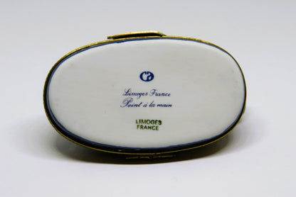 LIMOGES FRANCE BOX ~ TITANIC & ICEBERG ~ SHIP ~ OCEAN LINER ~ PEINT MAIN