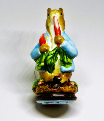 HALCYON DAYS ENAMEL BOX - "TALE OF PETER RABBIT" BONBONNIERE - BEATRIX POTTER
