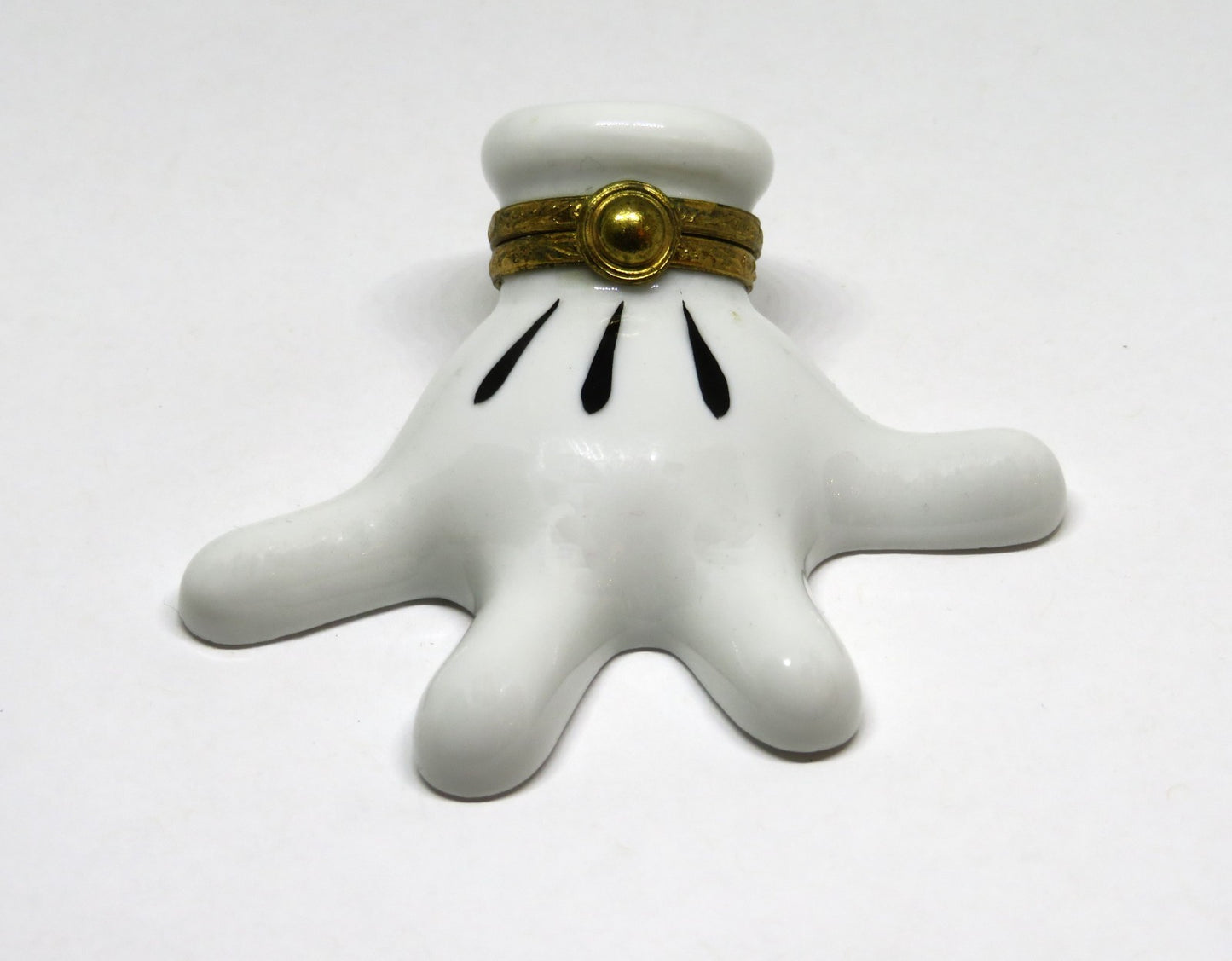 LIMOGES FRANCE BOX - ARTORIA - MICKEY MOUSE'S GLOVED HAND - LE - DISNEY