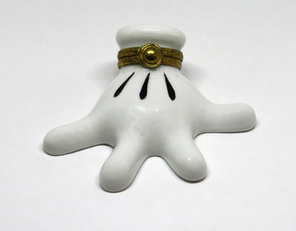 LIMOGES FRANCE BOX - ARTORIA - MICKEY MOUSE'S GLOVED HAND - LE - DISNEY