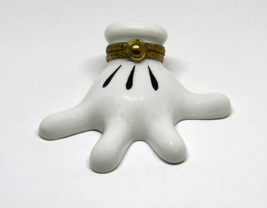 LIMOGES FRANCE BOX - ARTORIA - MICKEY MOUSE'S GLOVED HAND - LE - DISNEY