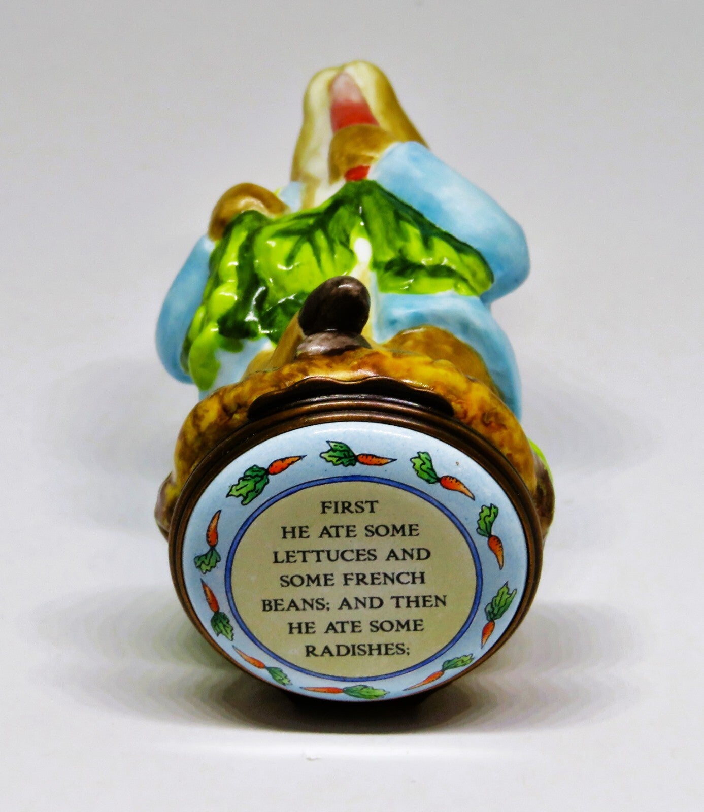 HALCYON DAYS ENAMEL BOX - "TALE OF PETER RABBIT" BONBONNIERE - BEATRIX POTTER