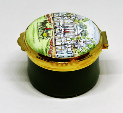 CRUMMLES ENGLISH ENAMEL BOX - COLONIAL VIRGINIA RESTORATION - WILLIAMSBURG INN