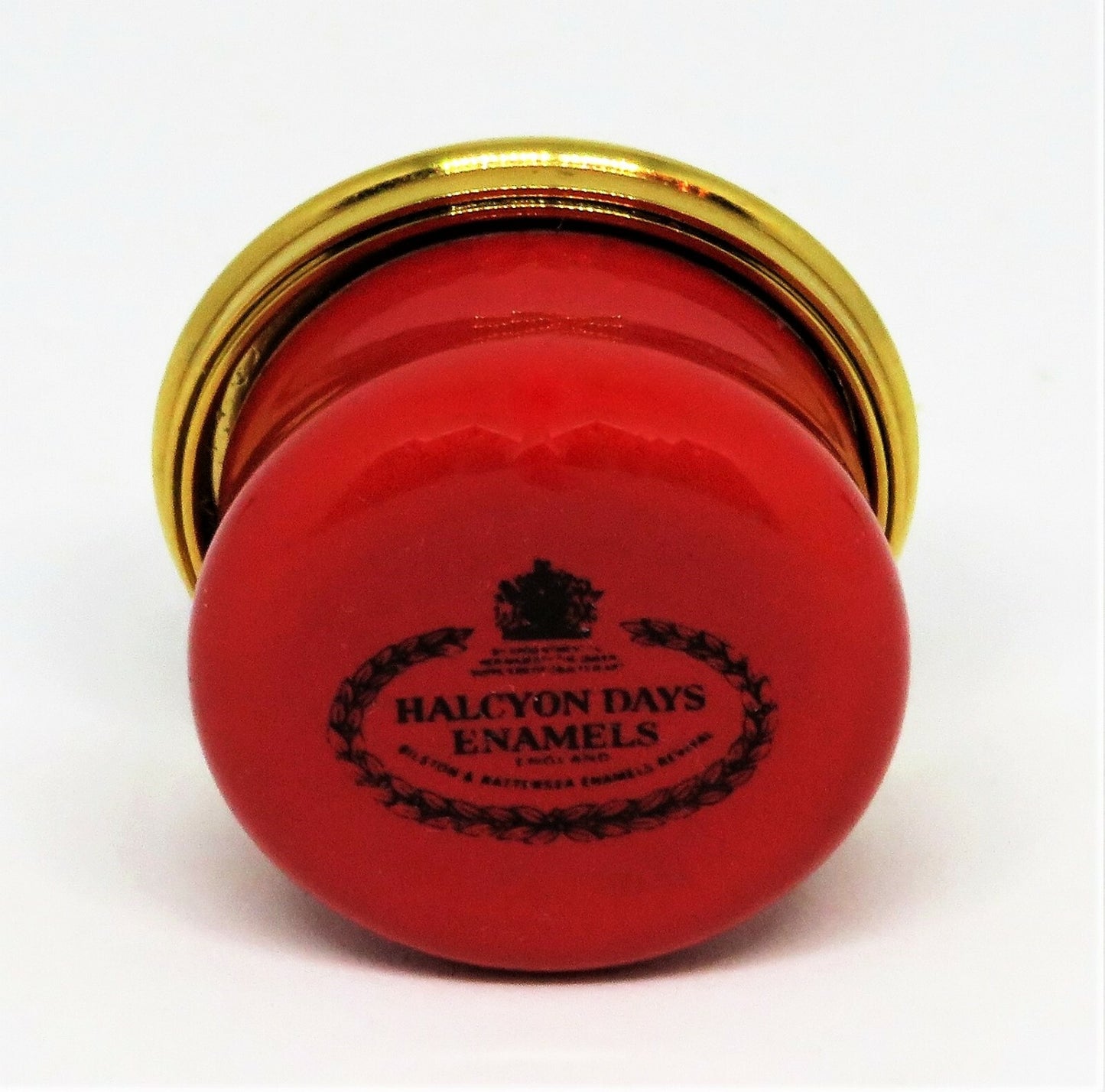HALCYON DAYS ENGLISH ENAMEL BOX - "BORN TO SHOP!' - SHOPPING BAGS