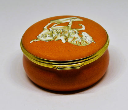 HALCYON DAYS ENAMEL BOX - TANG DYNASTY HORSE - CHINESE ART - ASHMOLEAN MUSEUM