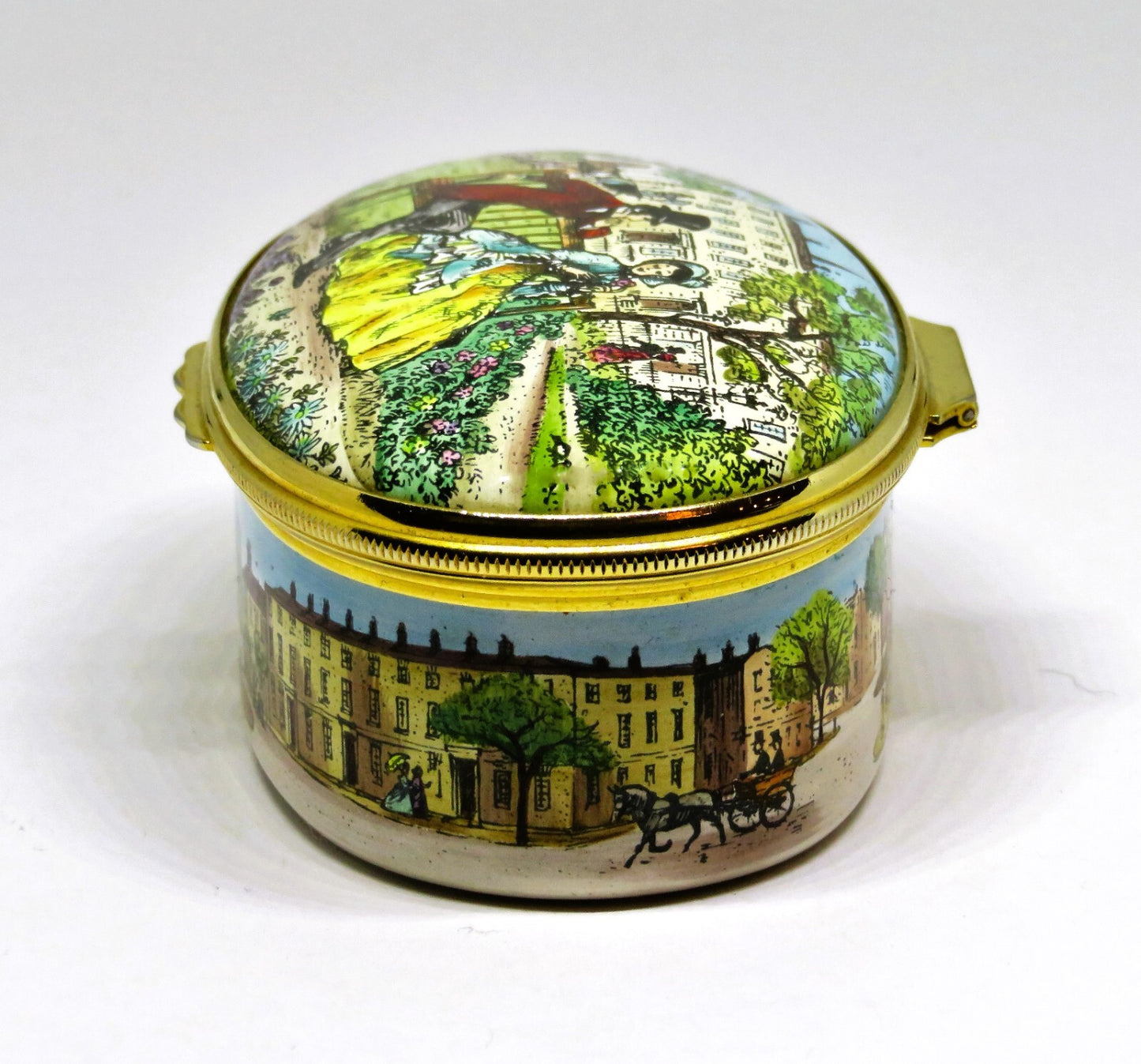 HALCYON DAYS ENAMEL - "THE LOVERS' BOX" - ELIZABETH BARRETT BROWNING POEM