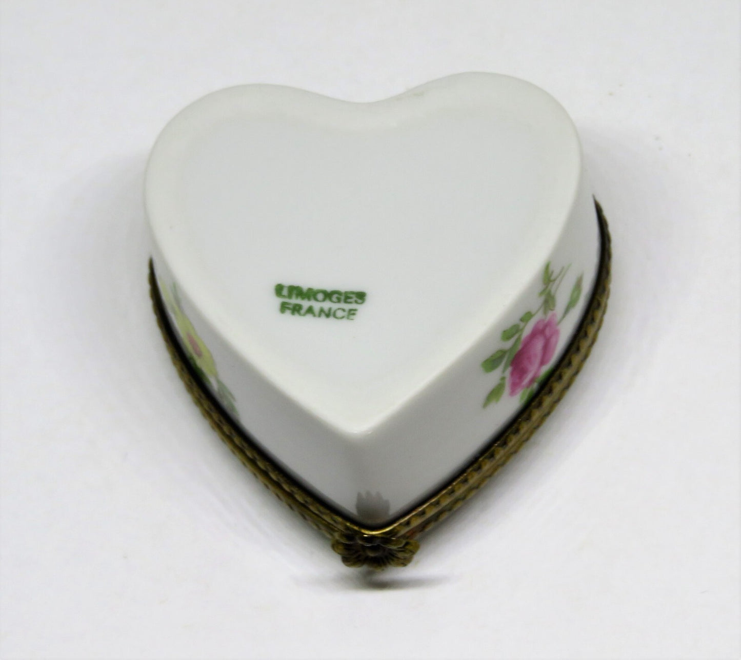 LIMOGES BOX ~ FLORAL HEART ~ "FLOWERS HAVE THE SUN & CHILDREN HAVE THEIR MOTHER"