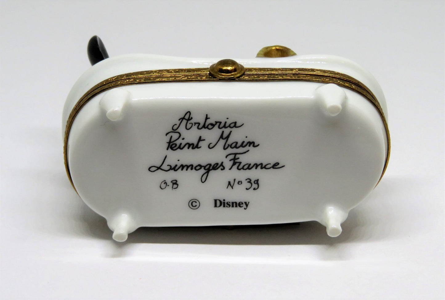 LIMOGES FRANCE BOX - ARTORIA - MINNIE MOUSE TAKING A BUBBLE BATH - DISNEY - LE