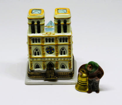 LIMOGES BOX- CHANILLE - NOTRE-DAME CATHEDRAL - BELL & HUNCHBACK - QUASIMODO - LE