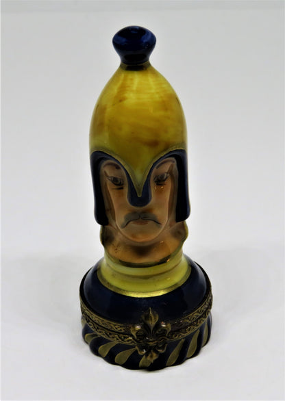 LIMOGES FRANCE BOX ~  PAWN CHESS PIECE ~ MAN ~ BOARD GAMES ~ PEINT MAIN