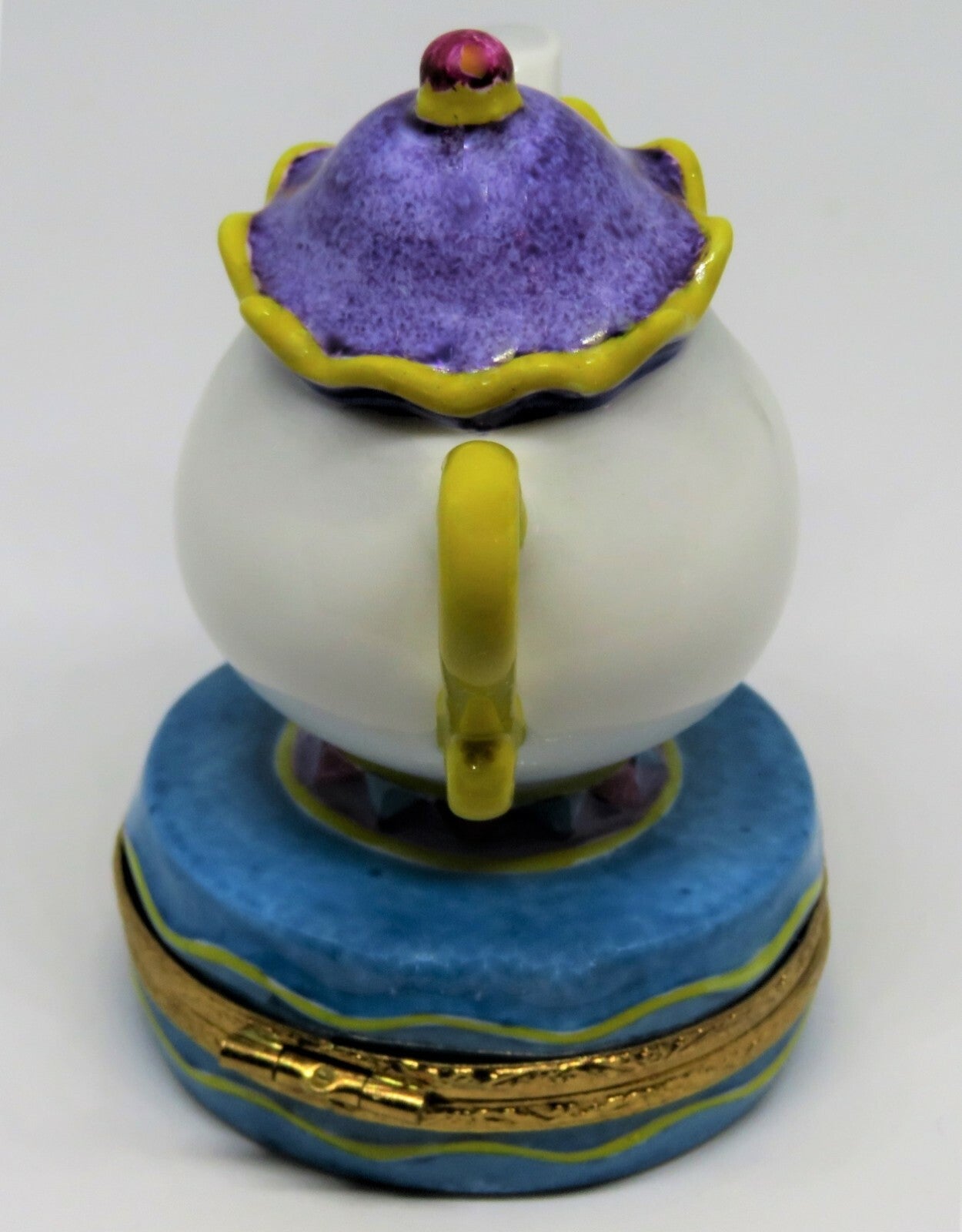 LIMOGES FRANCE BOX - ARTORIA - MRS. POTTS - "BEAUTY AND THE BEAST" - DISNEY - LE