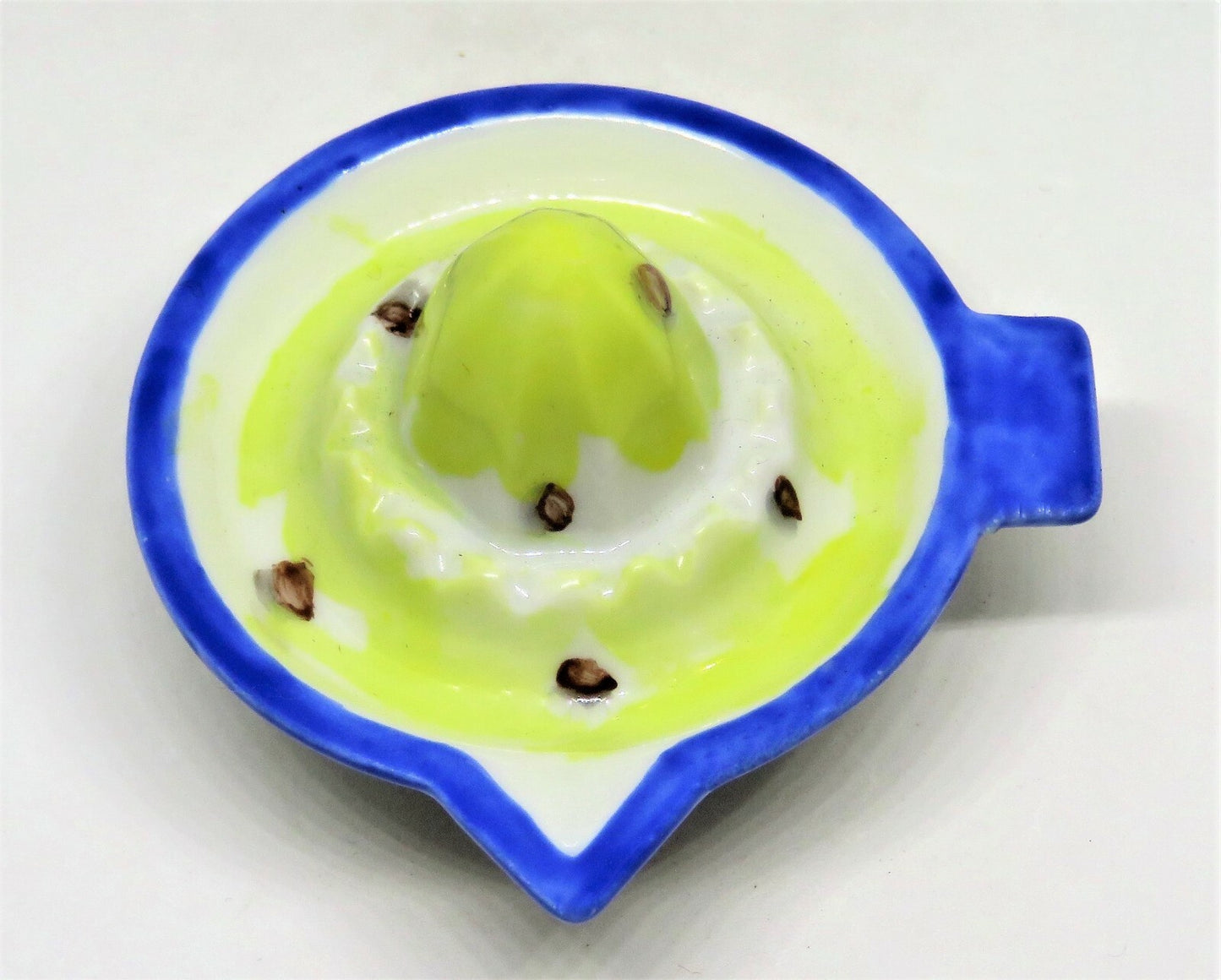 LIMOGES FRANCE BOX ~ CITRUS REAMER -JUICER~ LEMONS ~ LIMES ~ FRUITS ~ PEINT MAIN