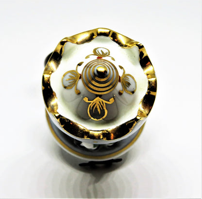 LIMOGES FRANCE BOX - TALL CAROUSEL WITH HORSES - MERRY-GO-ROUND - STAR & FLOWERS