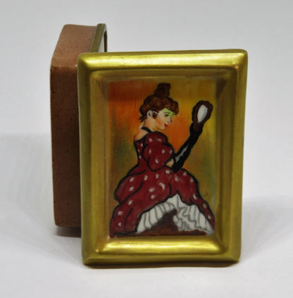 LIMOGES FRANCE BOX - TOULOUSE-LAUTREC PAINTING - MOULIN ROUGE NIGHTCLUB - PARIS