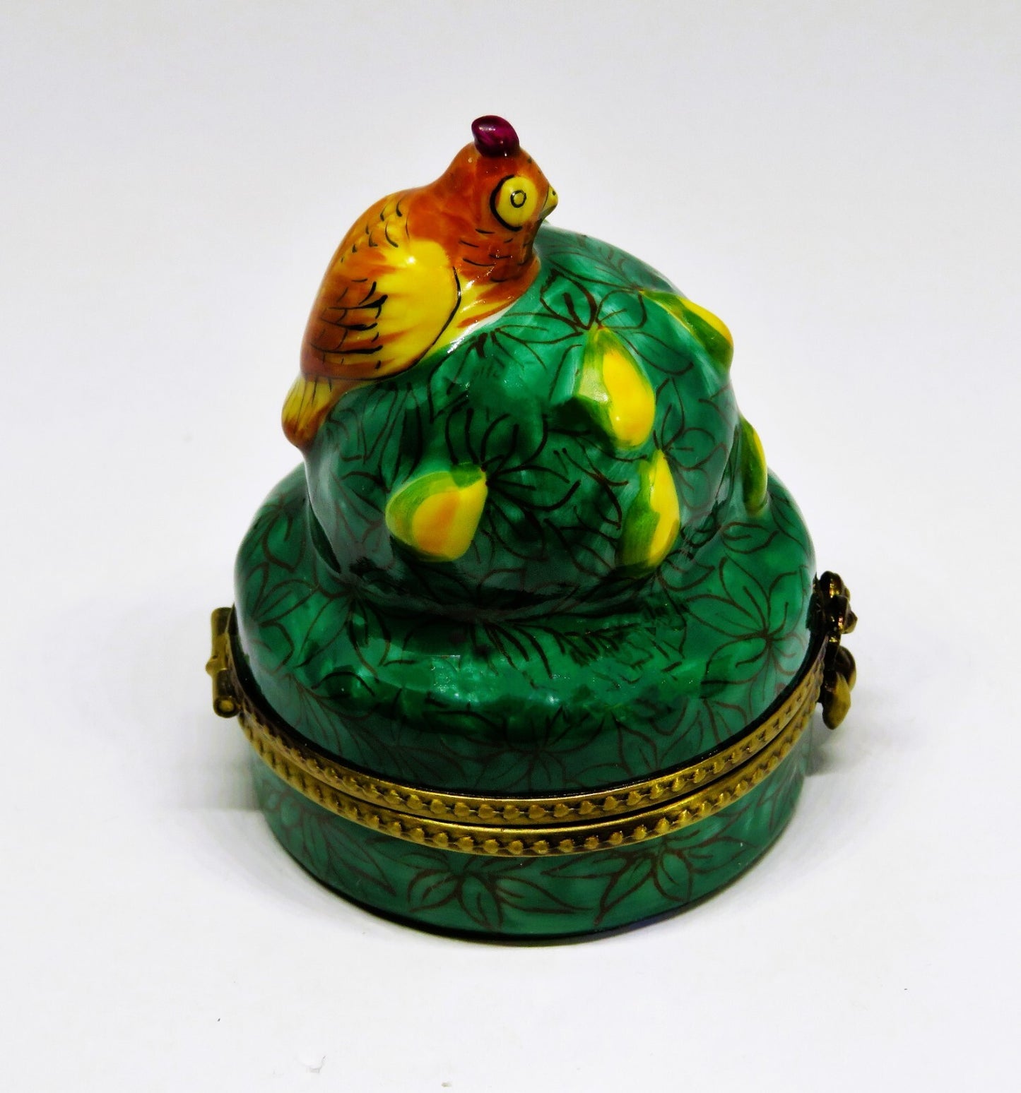 LIMOGES BOX - TWELVE DAYS OF CHRISTMAS CAROL - A PARTRIDGE IN A PEAR TREE - LE