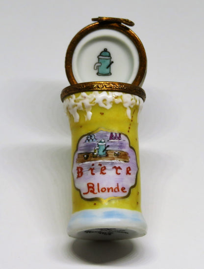 LIMOGES FRANCE BOX - BEER MUG - STEIN - KEG & CUPS - OKTOBERFEST