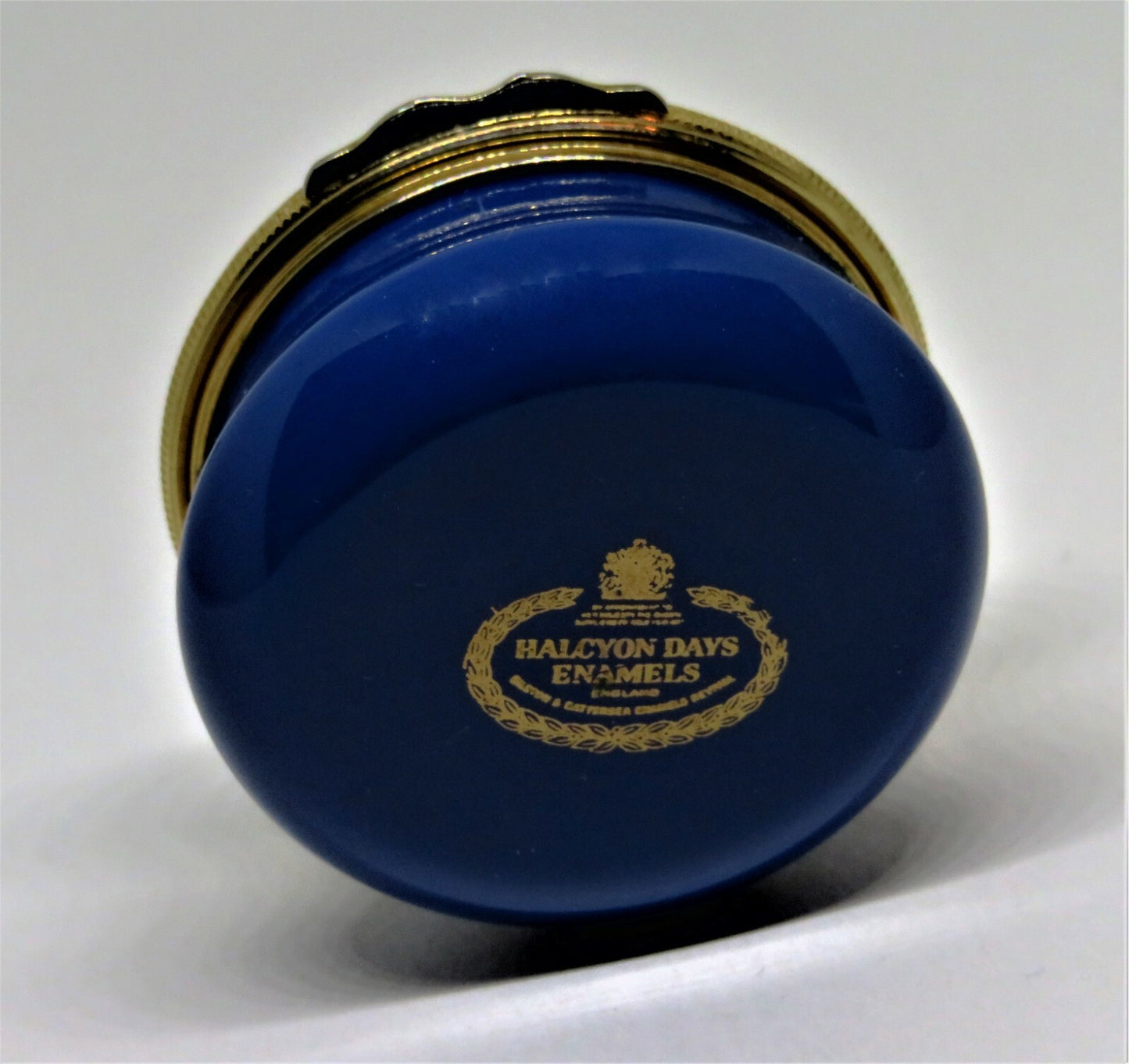 HALCYON DAYS ENAMEL BOX -GODSPEED ANTIQUE SAILING SHIP- JAMESTOWN VIRGINIA 1607