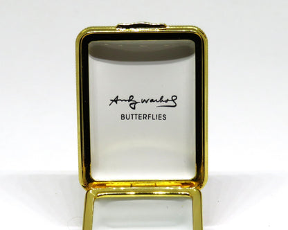 HALCYON DAYS ENAMEL BOX - ANDY WARHOL - "BUTTERFLIES" - BUTTERFLY - POP ART