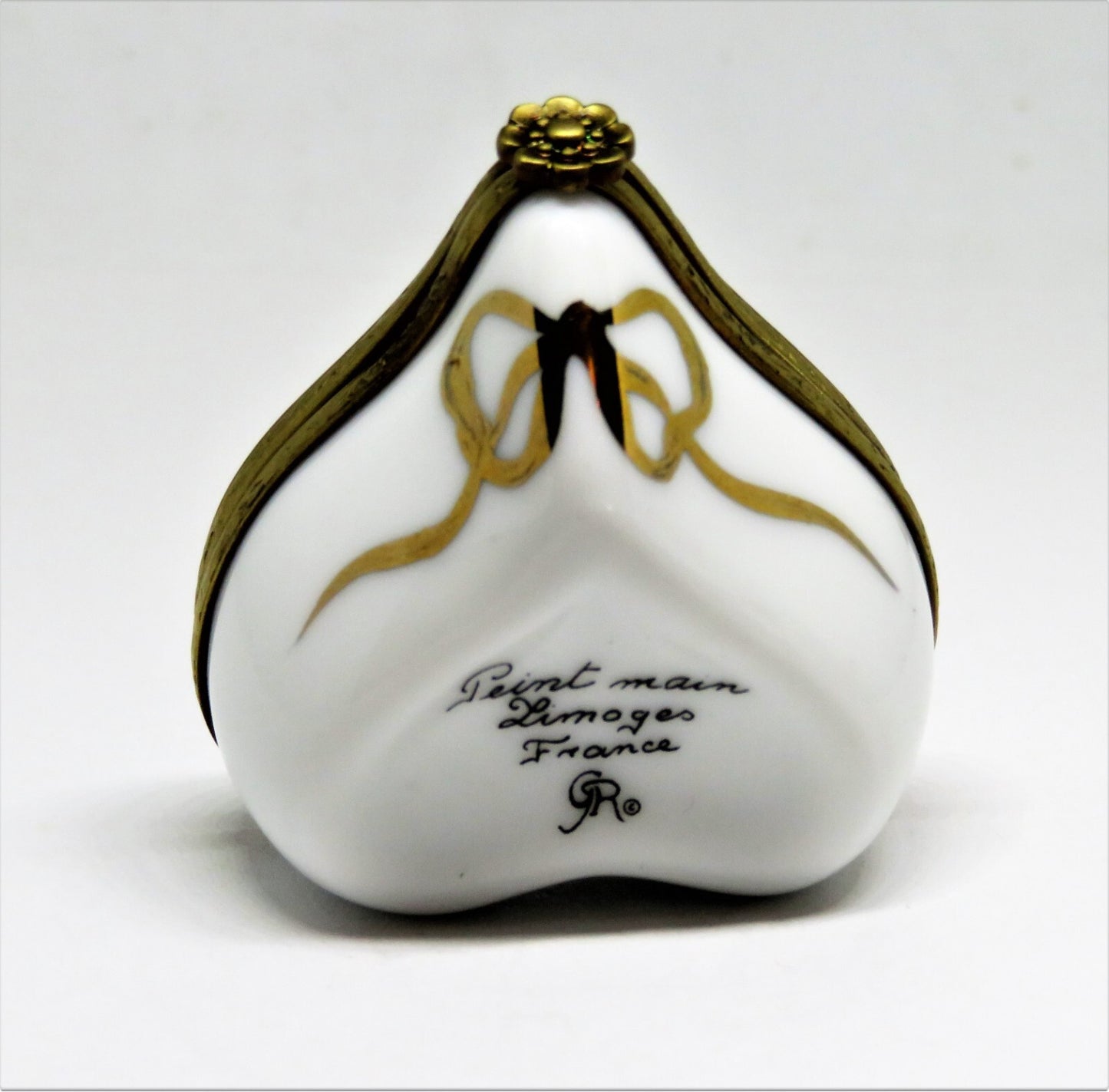 LIMOGES BOX -RIBIERRE- HEART & PINK ROSE -FLOWERS- "JE T'AIME" - I LOVE YOU - LE