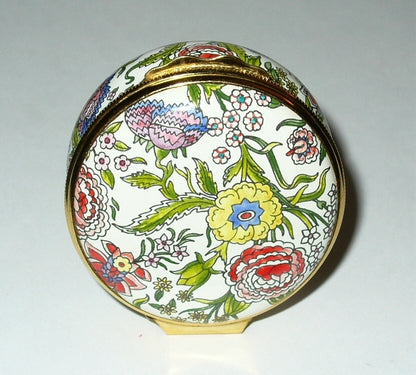 HALCYON DAYS ENGLISH ENAMEL BOX -FLOWERS- METROPOLITAN OPERA CENTENNIAL - CARMEN