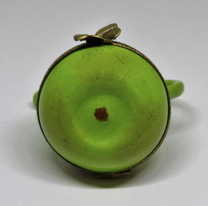 LIMOGES FRANCE BOX - PEAR TEA POT - TEAPOT - BUTTERFLY CLASP - WATERING CAN