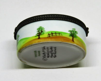 LIMOGES FRANCE BOX - ROCHARD - VINTAGE HOT AIR BALLOON - BETTY ST. JOHN - 1983