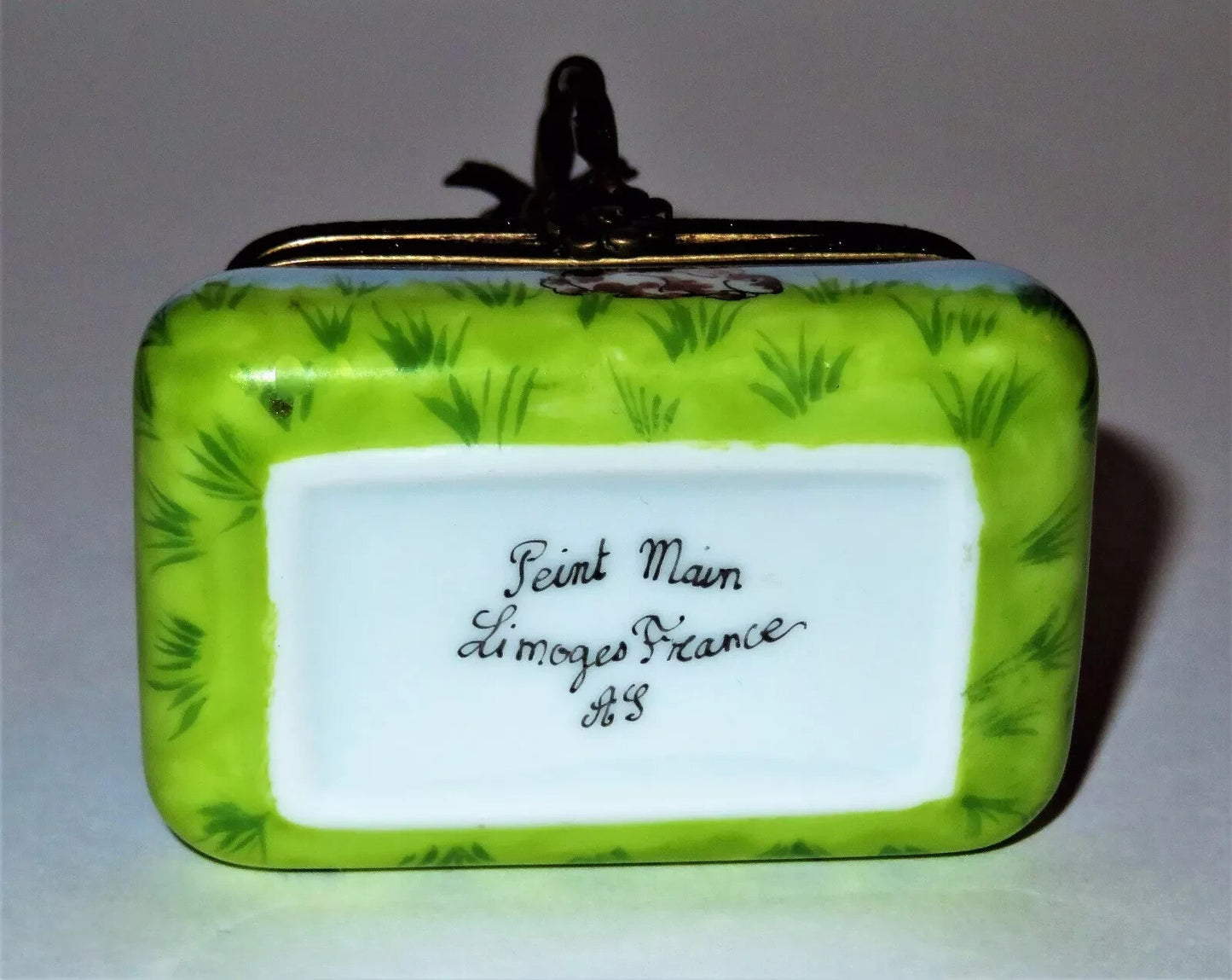 LIMOGES BOX - EASTER BASKET & COLORED EGGS - BONNET - BUNNY ~ LADYBUG