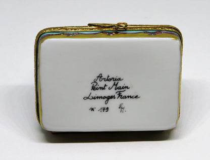 LIMOGES FRANCE BOX - ARTORIA - MALTESE DOG & GROOMING ACCESSORIES - PUPPY - LE
