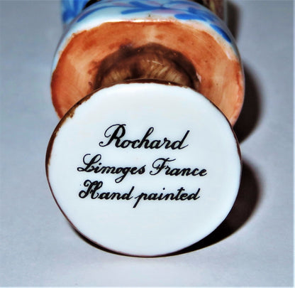 LIMOGES FRANCE BOX ~ ROCHARD ~ SEWING MANNEQUIN & STAND & FABRIC SWATCHES