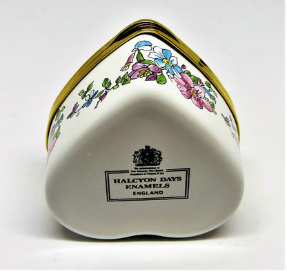 HALCYON DAYS ENAMEL BOX - HEART & FLOWERS -"YOU ARE SO SPECIAL"- ANNIVERSARY