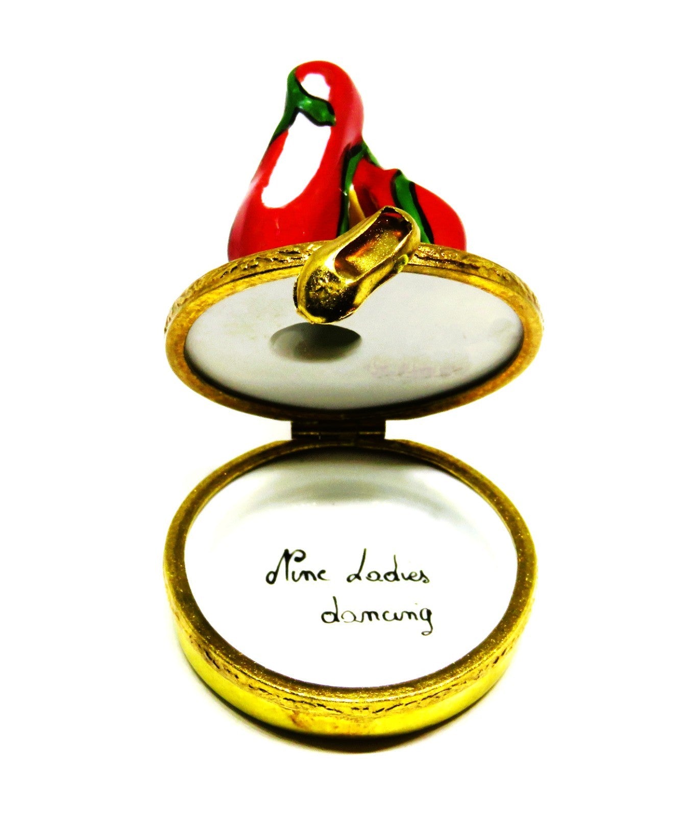 LIMOGES BOX - ARTORIA - 12 DAYS OF CHRISTMAS CAROL - NINE LADIES DANCING - LE