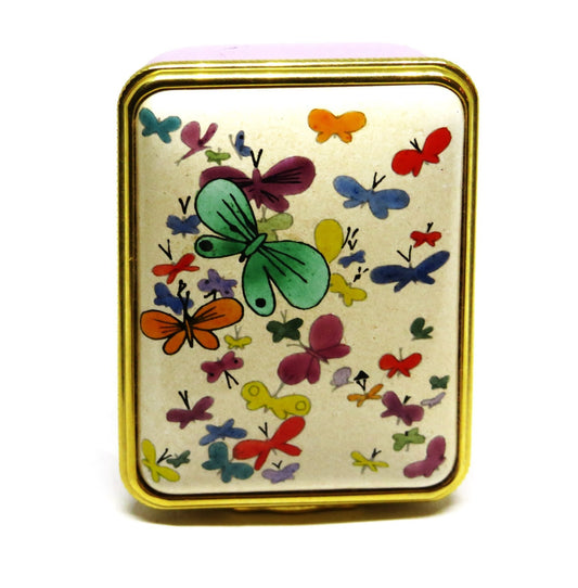HALCYON DAYS ENAMEL BOX - ANDY WARHOL - "BUTTERFLIES" - BUTTERFLY - POP ART