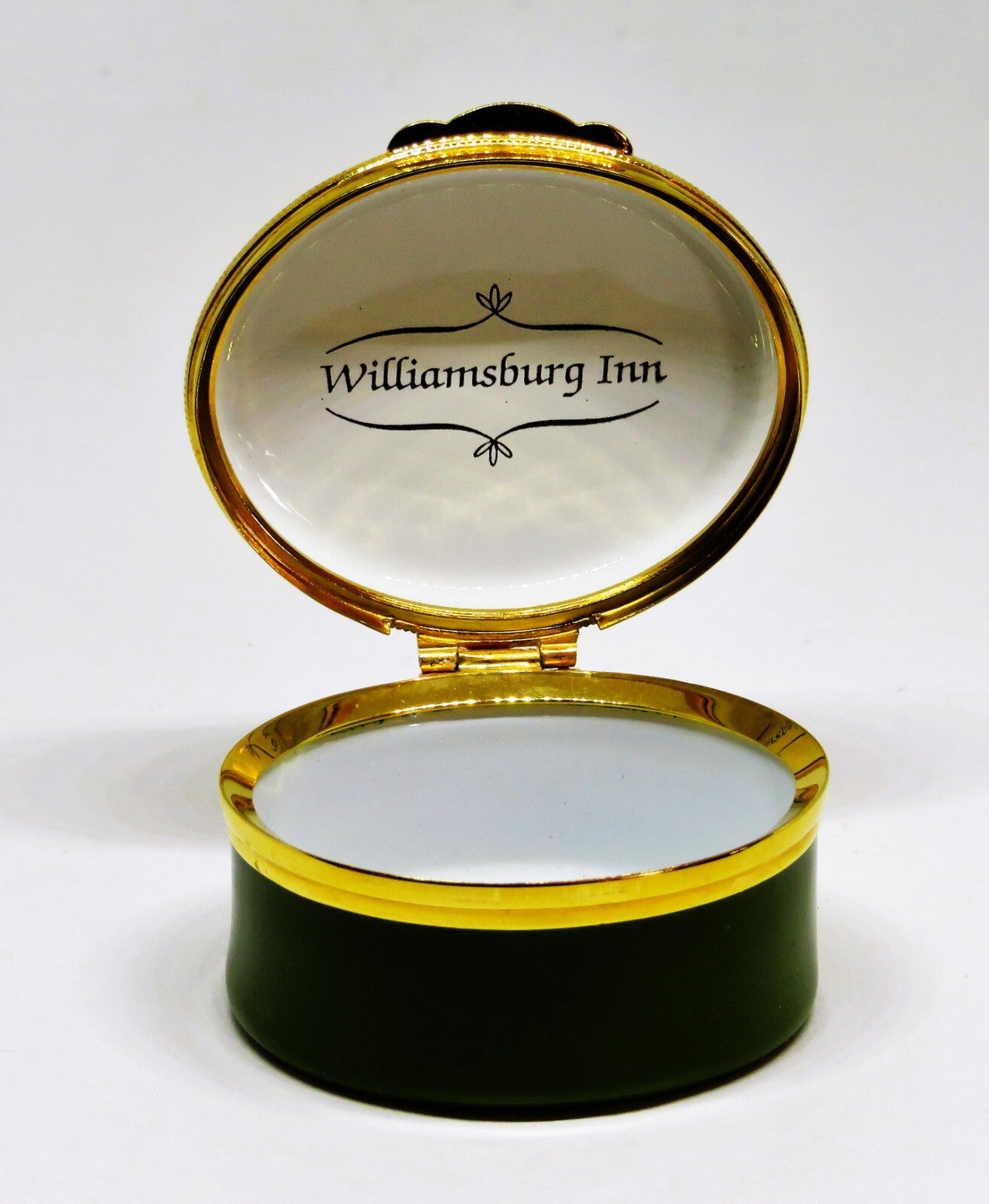 CRUMMLES ENGLISH ENAMEL BOX - COLONIAL VIRGINIA RESTORATION - WILLIAMSBURG INN