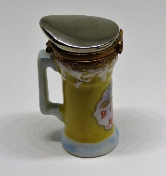 LIMOGES FRANCE BOX - BEER MUG - STEIN - KEG & CUPS - OKTOBERFEST