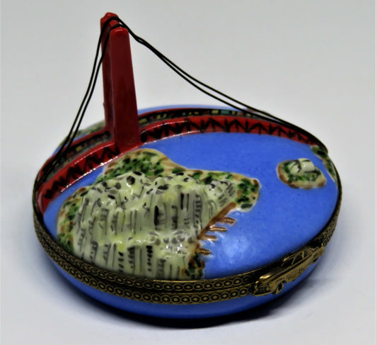 LIMOGES FRANCE BOX - CHANILLE - GOLDEN GATE BRIDGE - SAN FRANCISCO - CABLE CAR