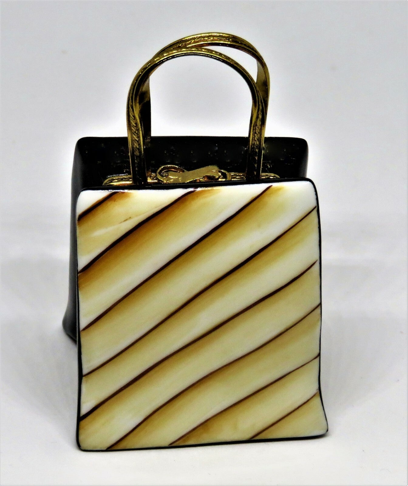 LIMOGES FRANCE BOX - MOULIN ROUGE PURSE & SHOES - TOULOUSE-LAUTREC - PARIS - LE