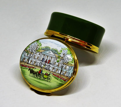 CRUMMLES ENGLISH ENAMEL BOX - COLONIAL VIRGINIA RESTORATION - WILLIAMSBURG INN