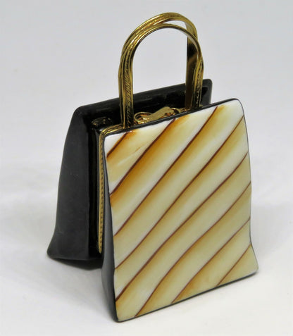LIMOGES FRANCE BOX - MOULIN ROUGE PURSE & SHOES - TOULOUSE-LAUTREC - PARIS - LE