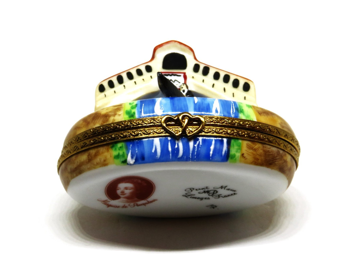 LIMOGES BOX - MARQUI(SE DE POMPADOUR - VENICE, ITALY - RIALTO BRIDGE & GONDOLA