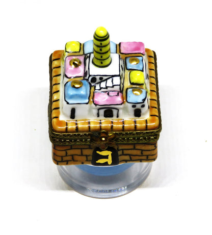 LIMOGES IMPORTS BOX -JUDAICA- HANUKKAH DREIDEL - WALLED CITY OF JERUSALEM - RARE