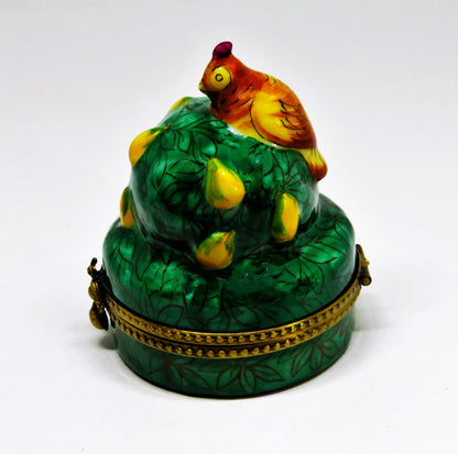 LIMOGES BOX - TWELVE DAYS OF CHRISTMAS CAROL - A PARTRIDGE IN A PEAR TREE - LE