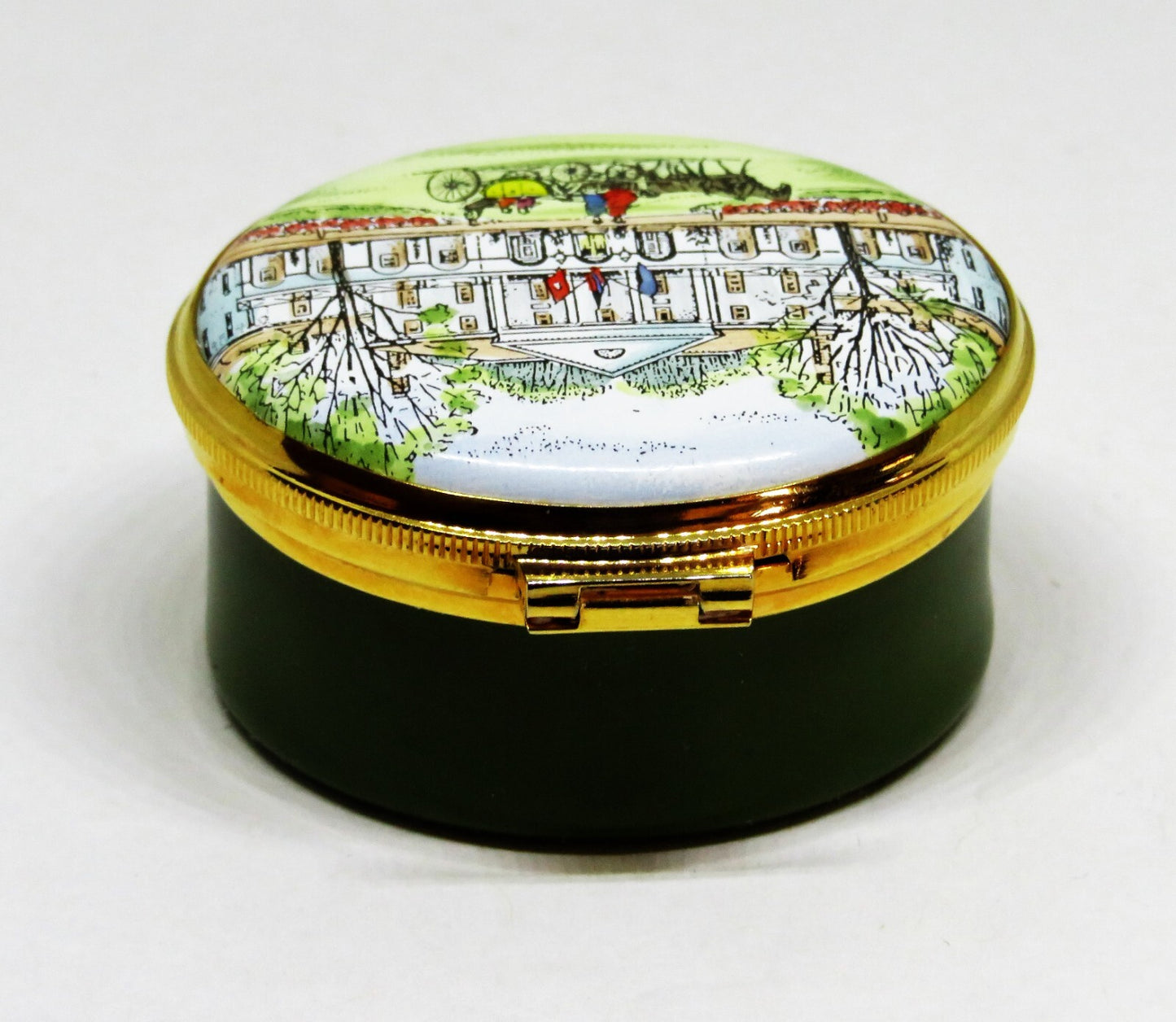 CRUMMLES ENGLISH ENAMEL BOX - COLONIAL VIRGINIA RESTORATION - WILLIAMSBURG INN