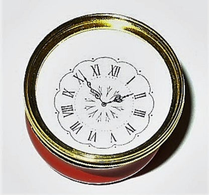 HALCYON DAYS ENAMEL BOX - CLOCK